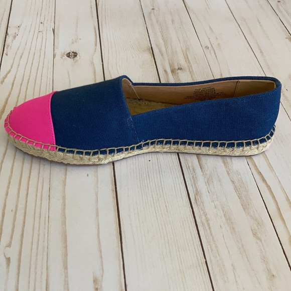 J. Crew Colorblock Canvas Cap Toe Slip On Espadrilles - Picture 5 of 8